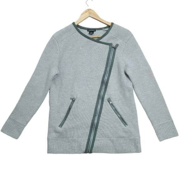 Club Monaco Sweaters - CLUB MONACO 100% Wool Asymmetrical Wrap Front Oversized Cardigan Sweater XS